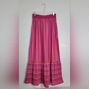 Maxi Jupe Isaac Mizrahi Live! Imprimé Ikat Bleu, Taille XXS, état Neuf Sans étiquette